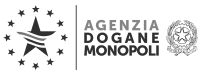Logotipo de Agenzia Dogane Monopoli, una agencia gubernamental italiana para aduanas y monopolios